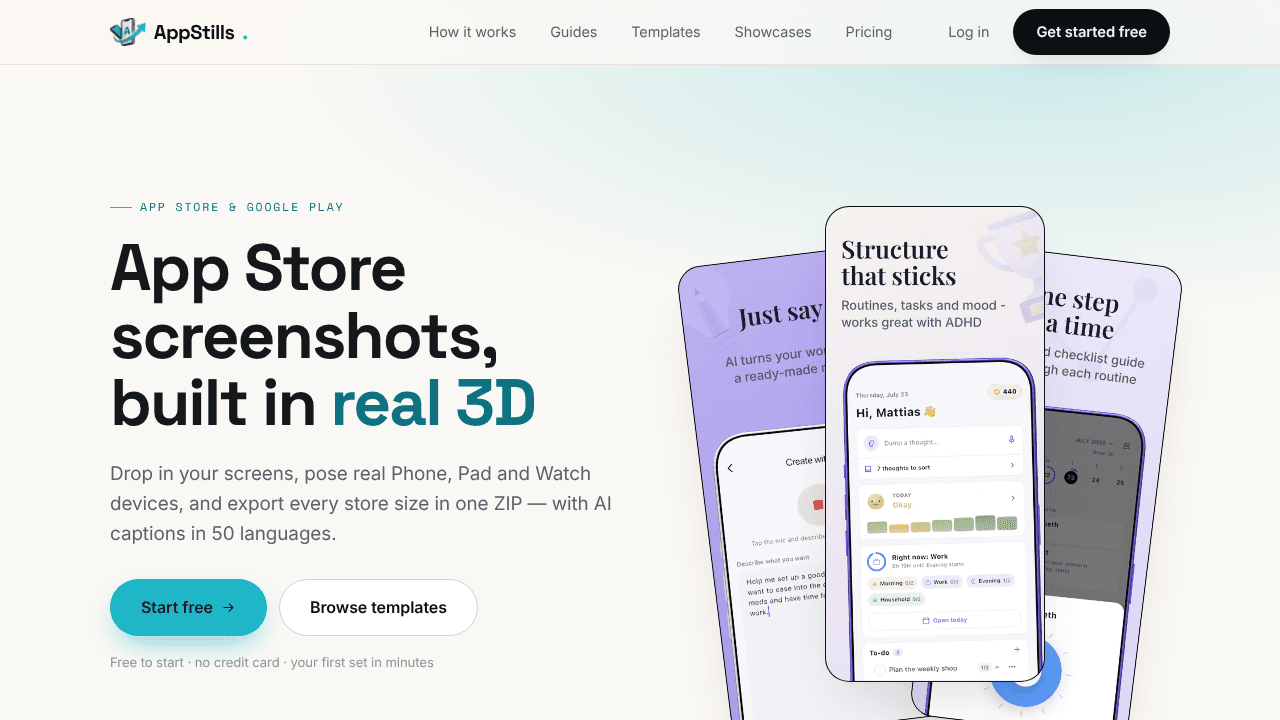 AppStills website screenshot