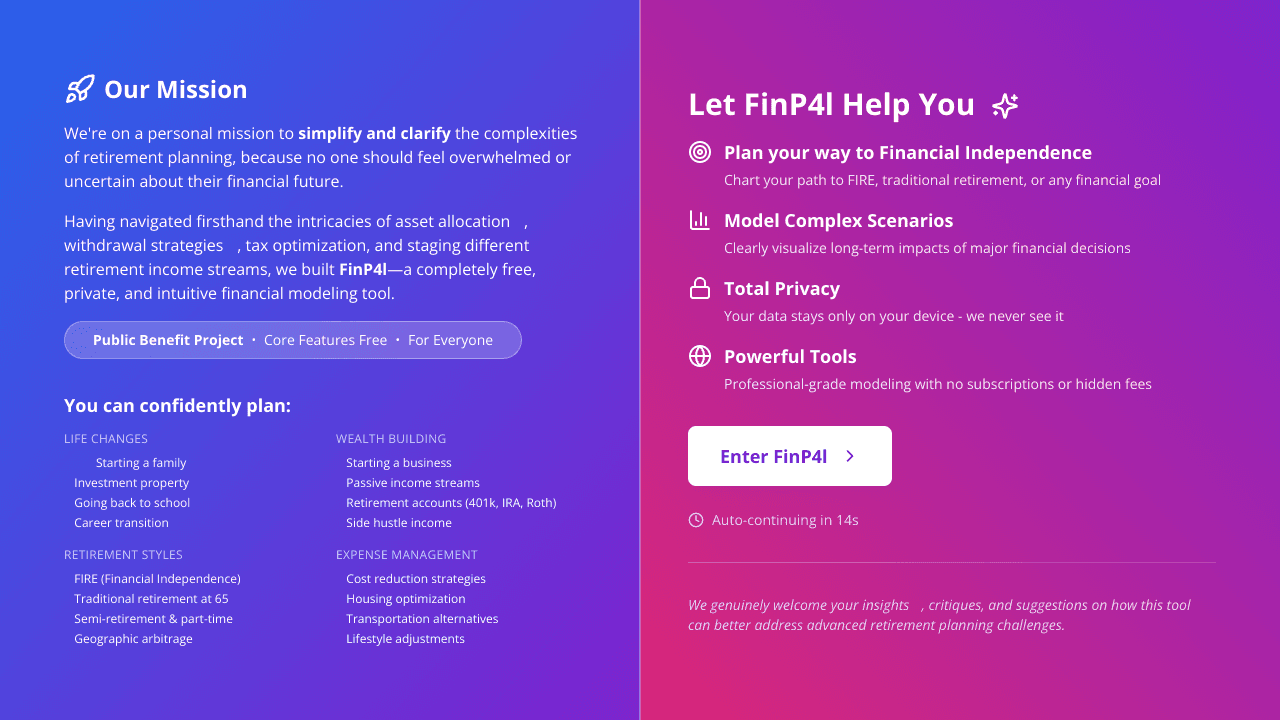 FinP4l Awesome Retirement Calculator