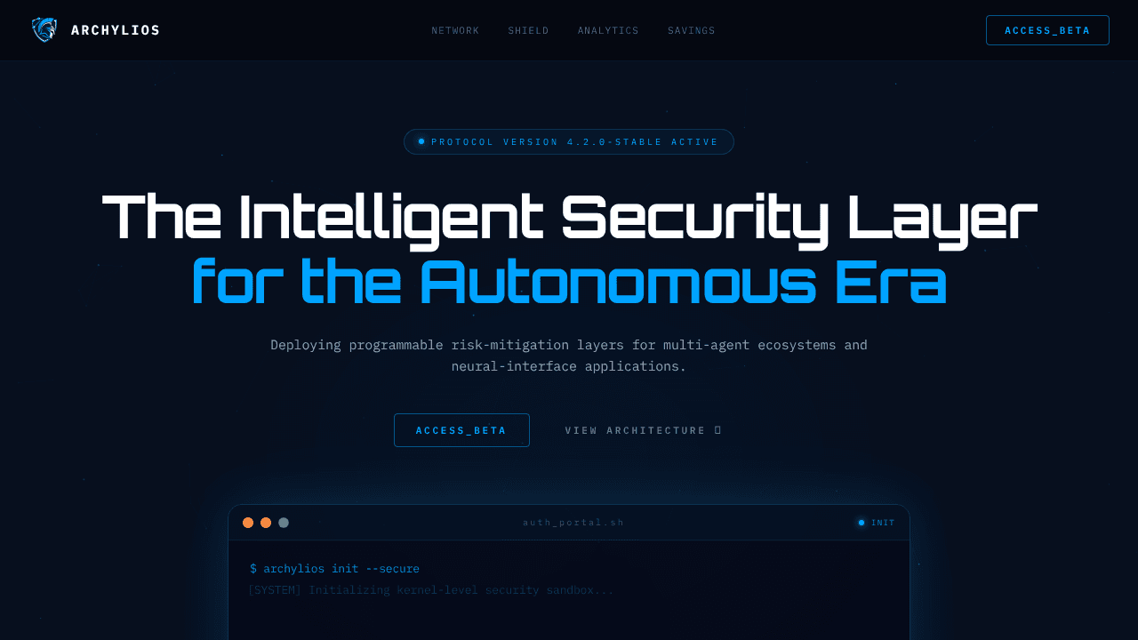 Archylios website screenshot