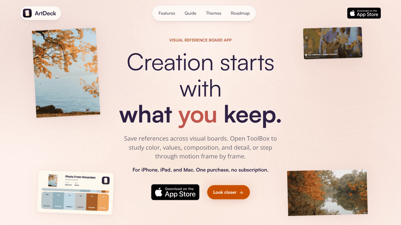 ArtDeck website screenshot