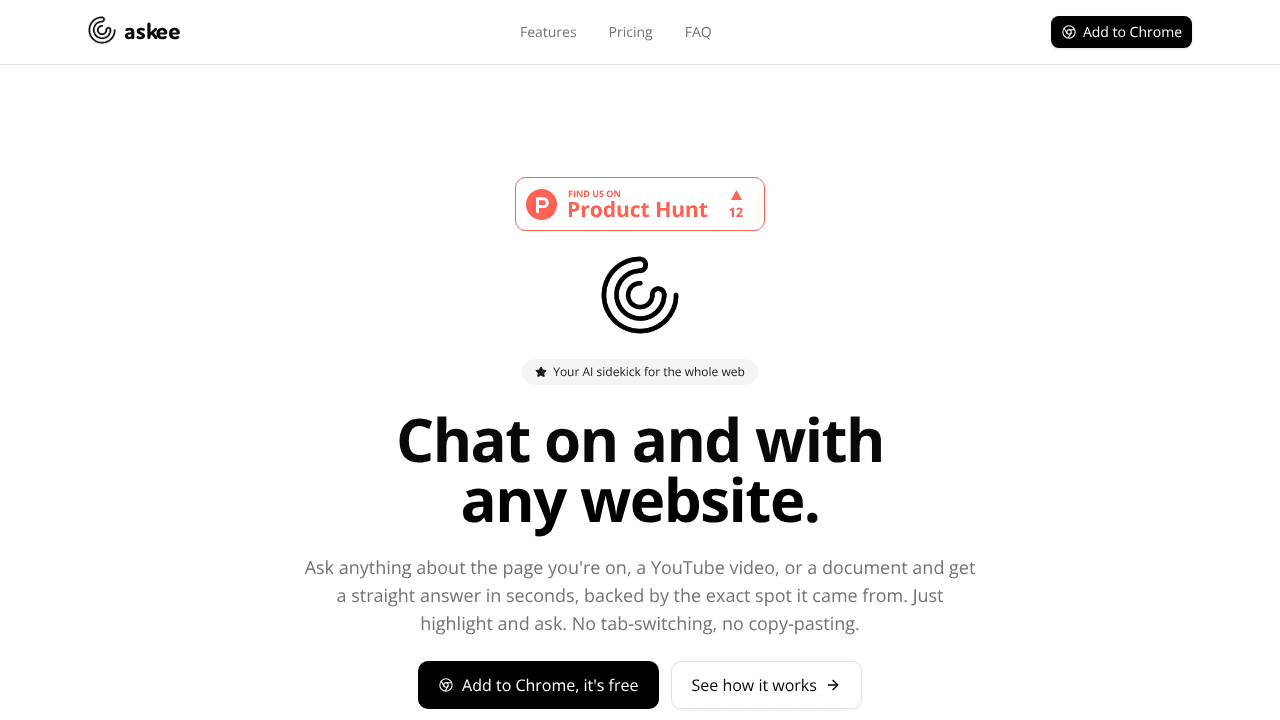 Askee website screenshot