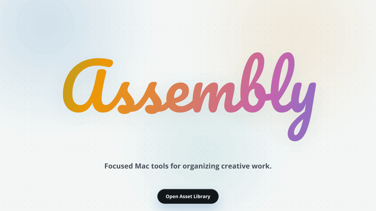 Assembly Asset Library website screenshot
