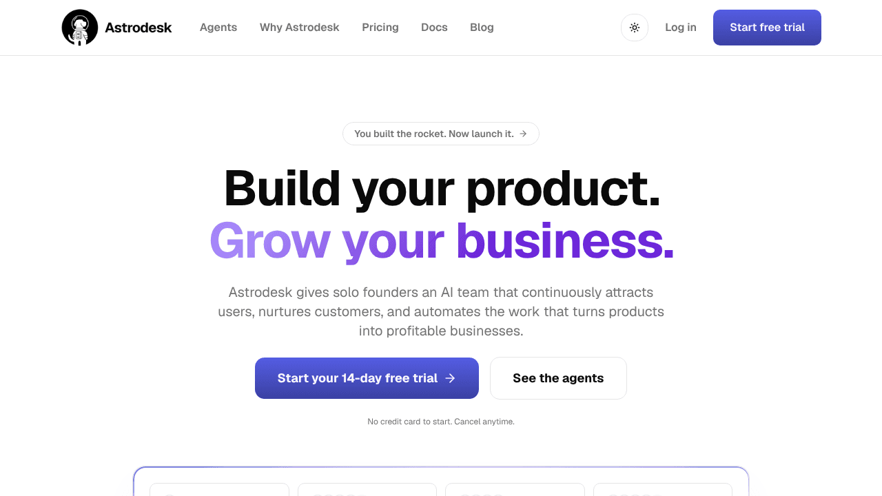 Astrodesk website screenshot