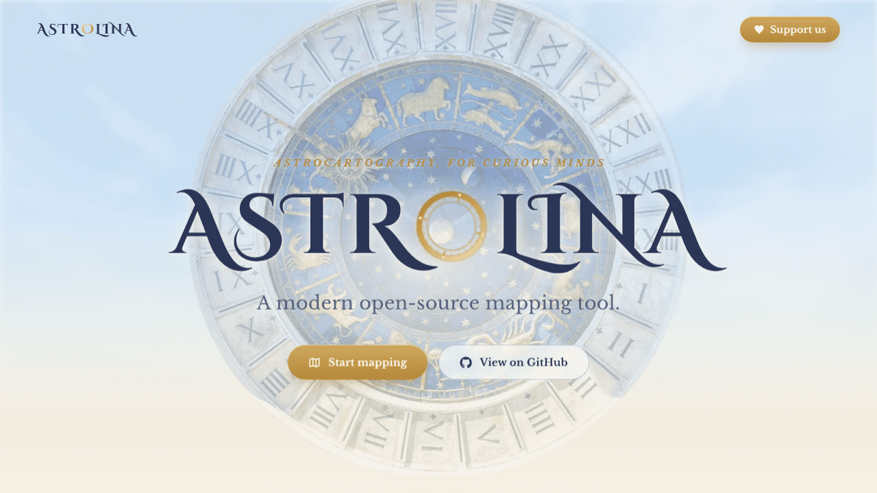 AstroLina website screenshot