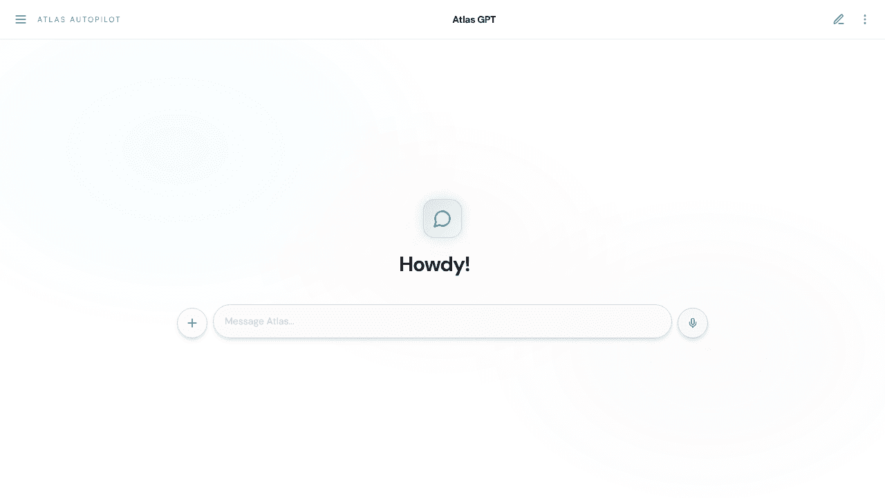 Atlas autopilot website screenshot