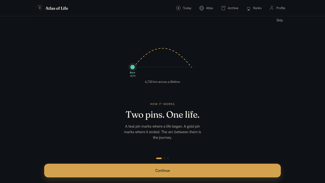 Atlas of Life website screenshot