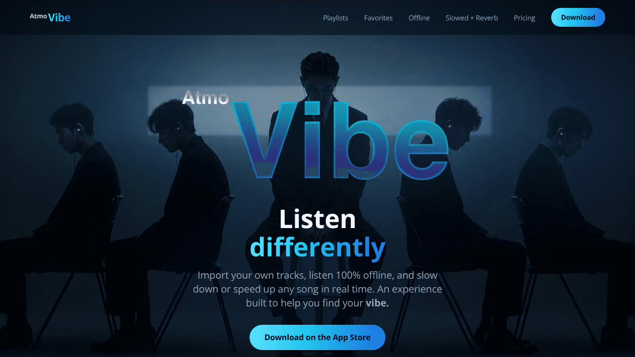 AtmoVibe website screenshot
