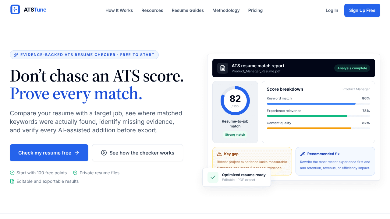 ATSTune website screenshot