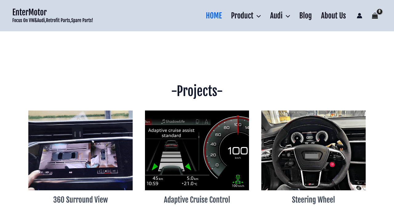 Audi Rainbow Display Module website screenshot