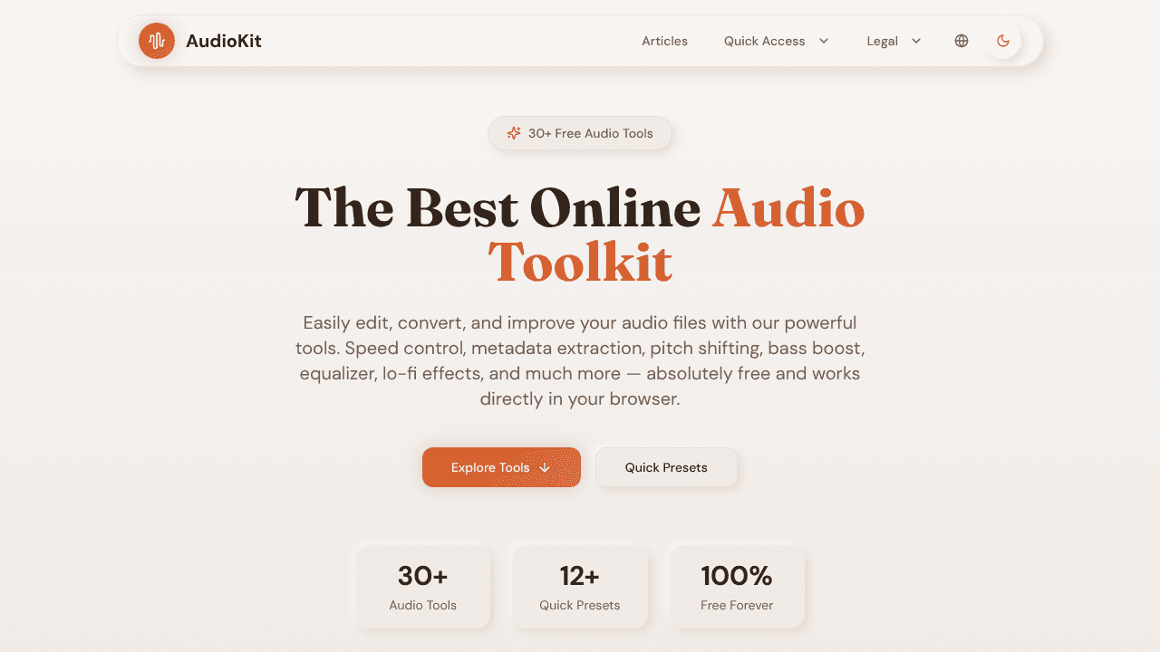 AudioKit website screenshot