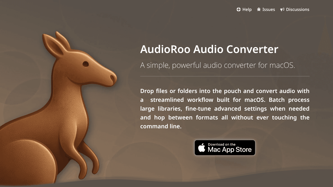 AudioRoo website screenshot