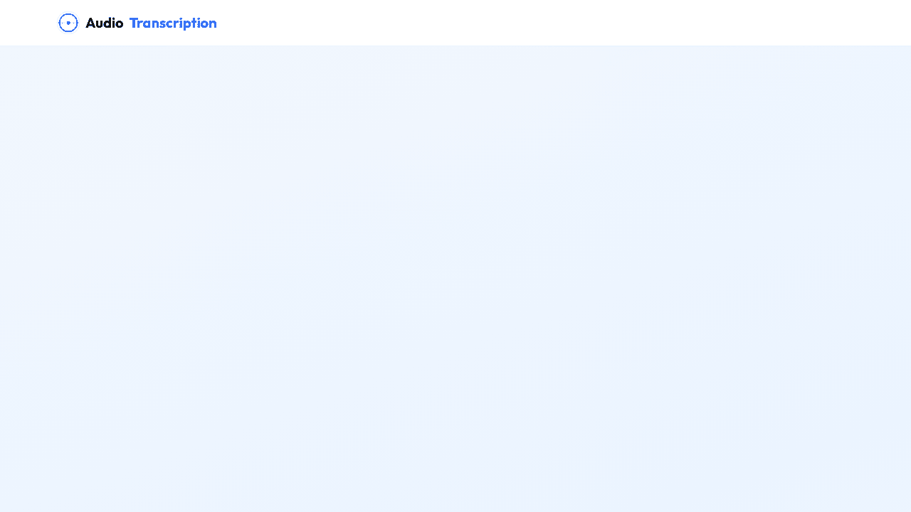 AudioTranscription.io website screenshot