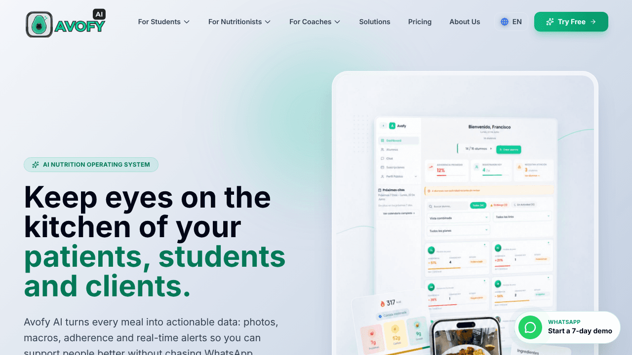 Avofy website screenshot