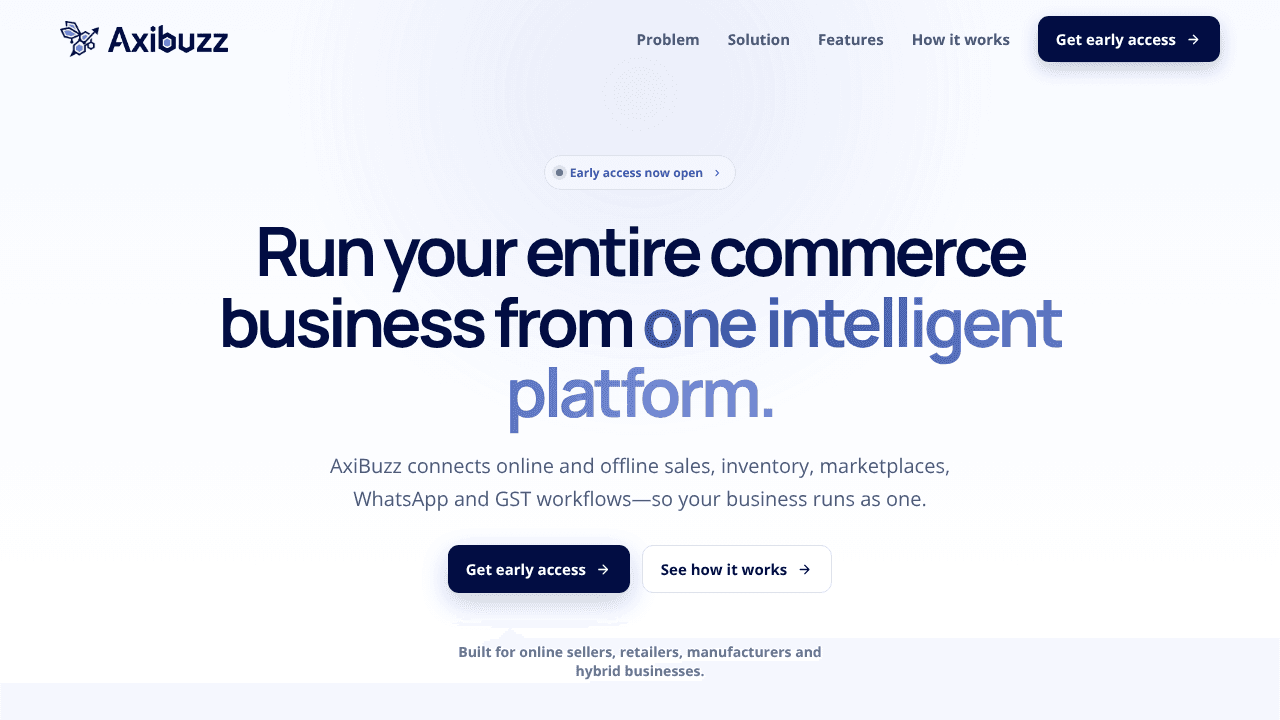 Axibuzz website screenshot