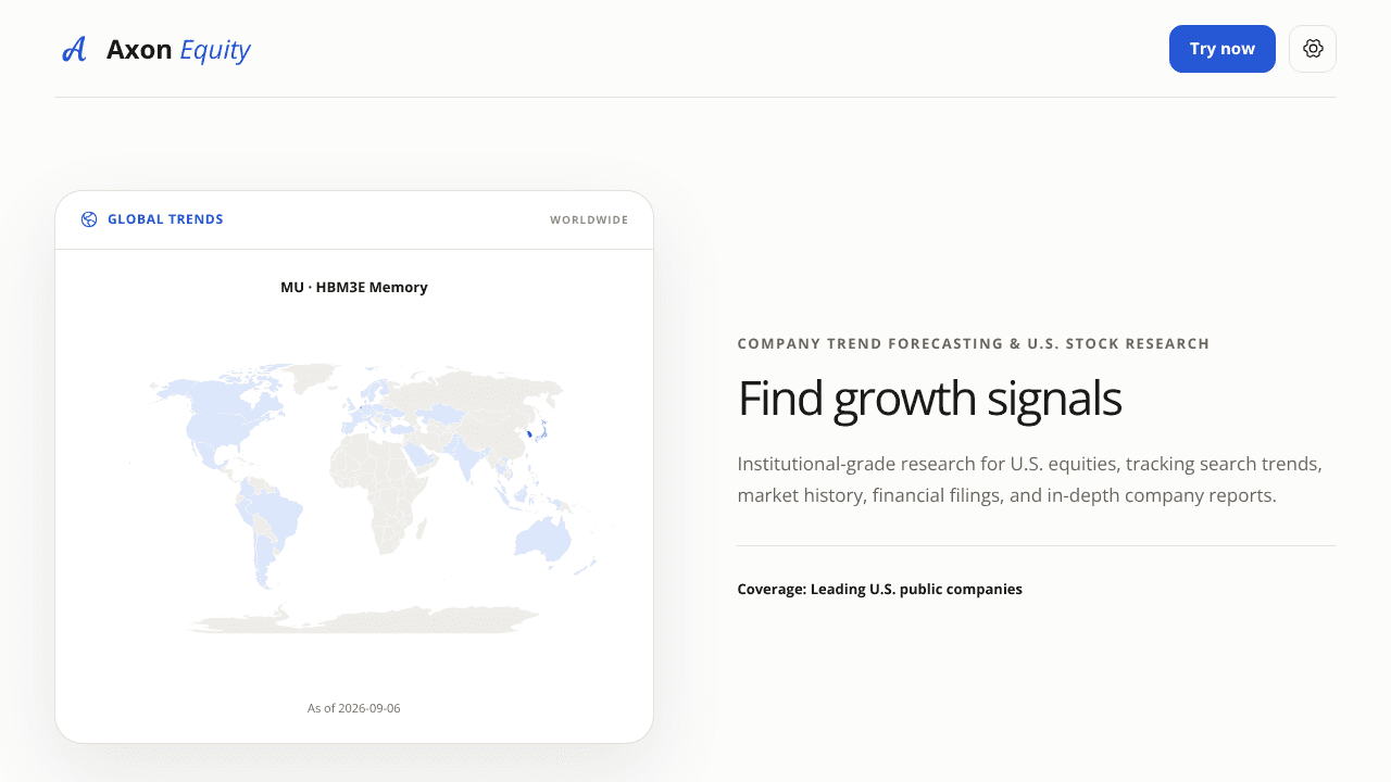 Axon Equity website screenshot