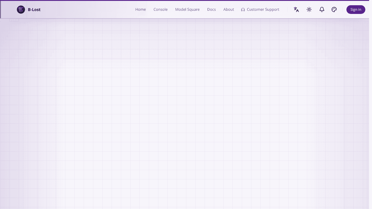 B-Lost website screenshot