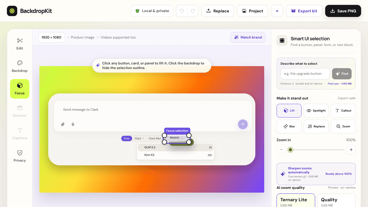 BackdropKit website screenshot