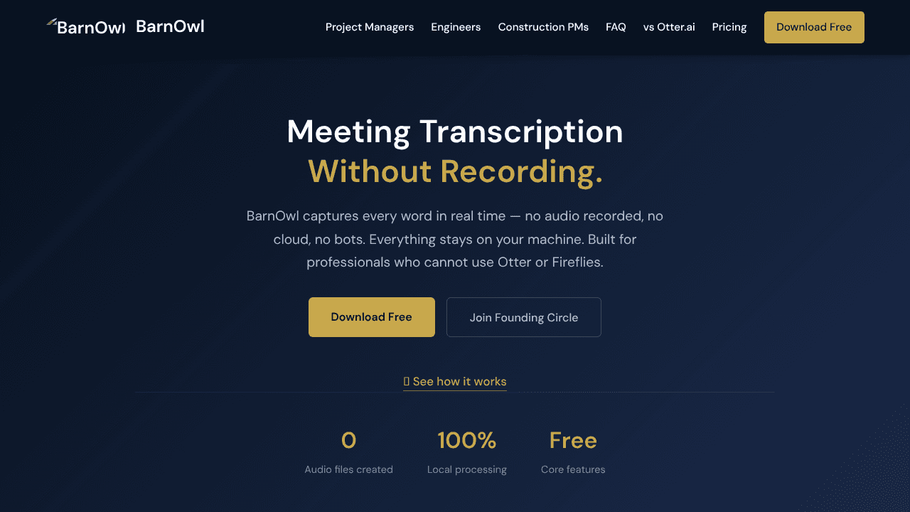 BarnOwl website screenshot
