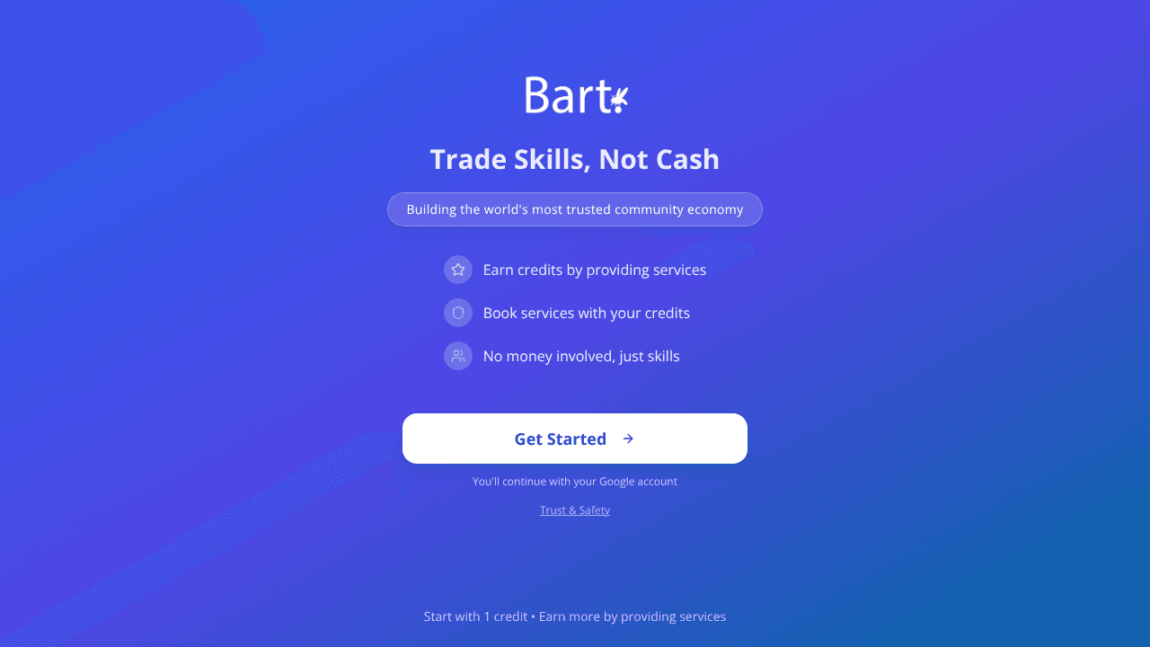 Bart website screenshot