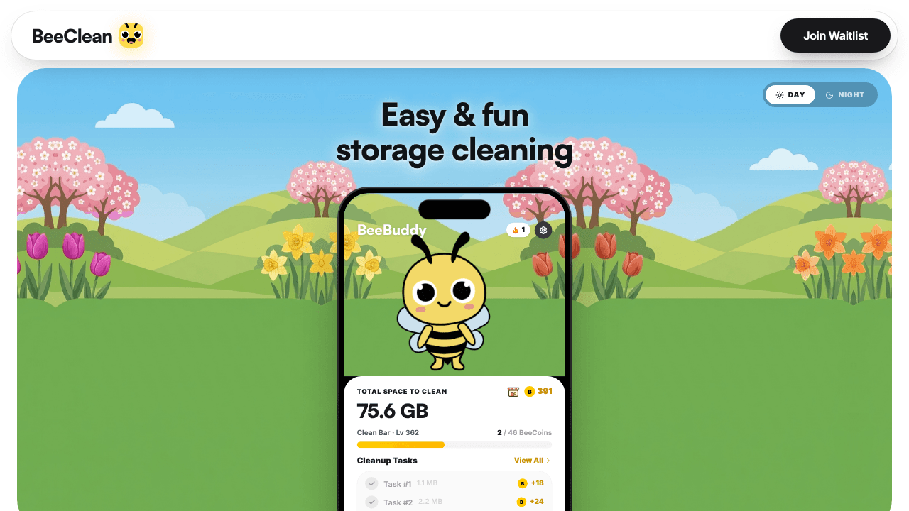 BeeClean website screenshot