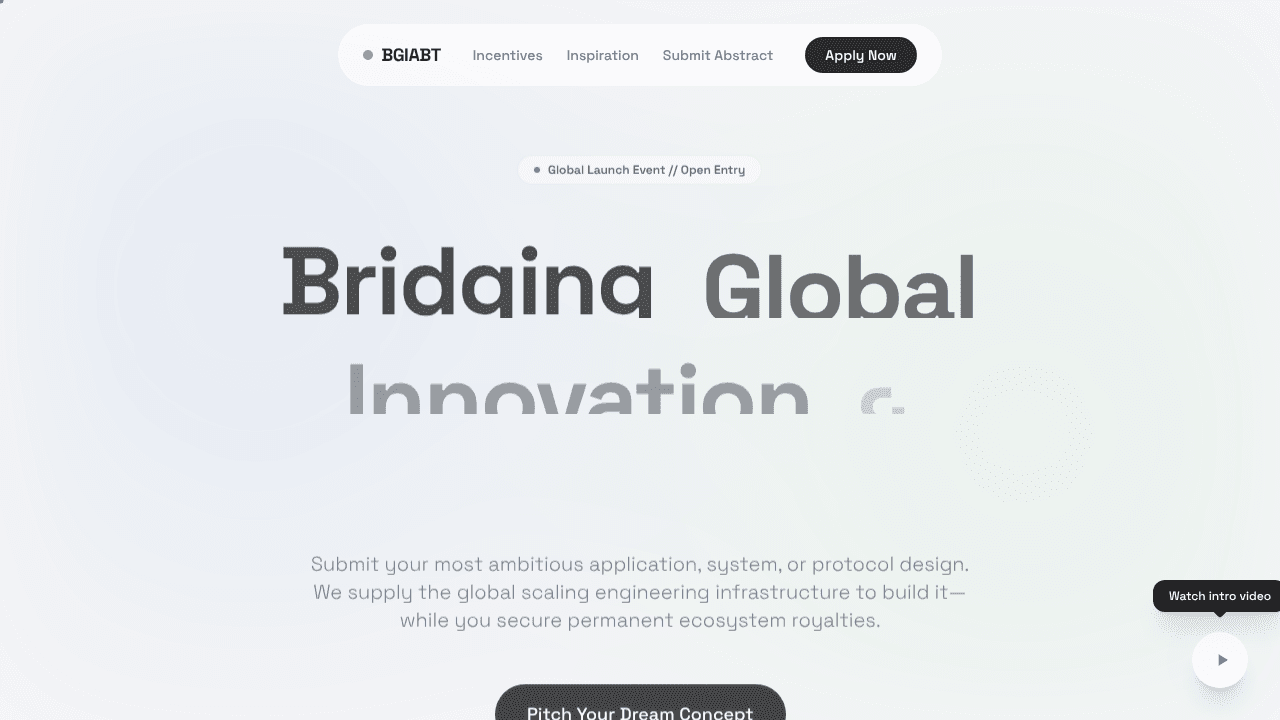 BGIABT Competition website screenshot