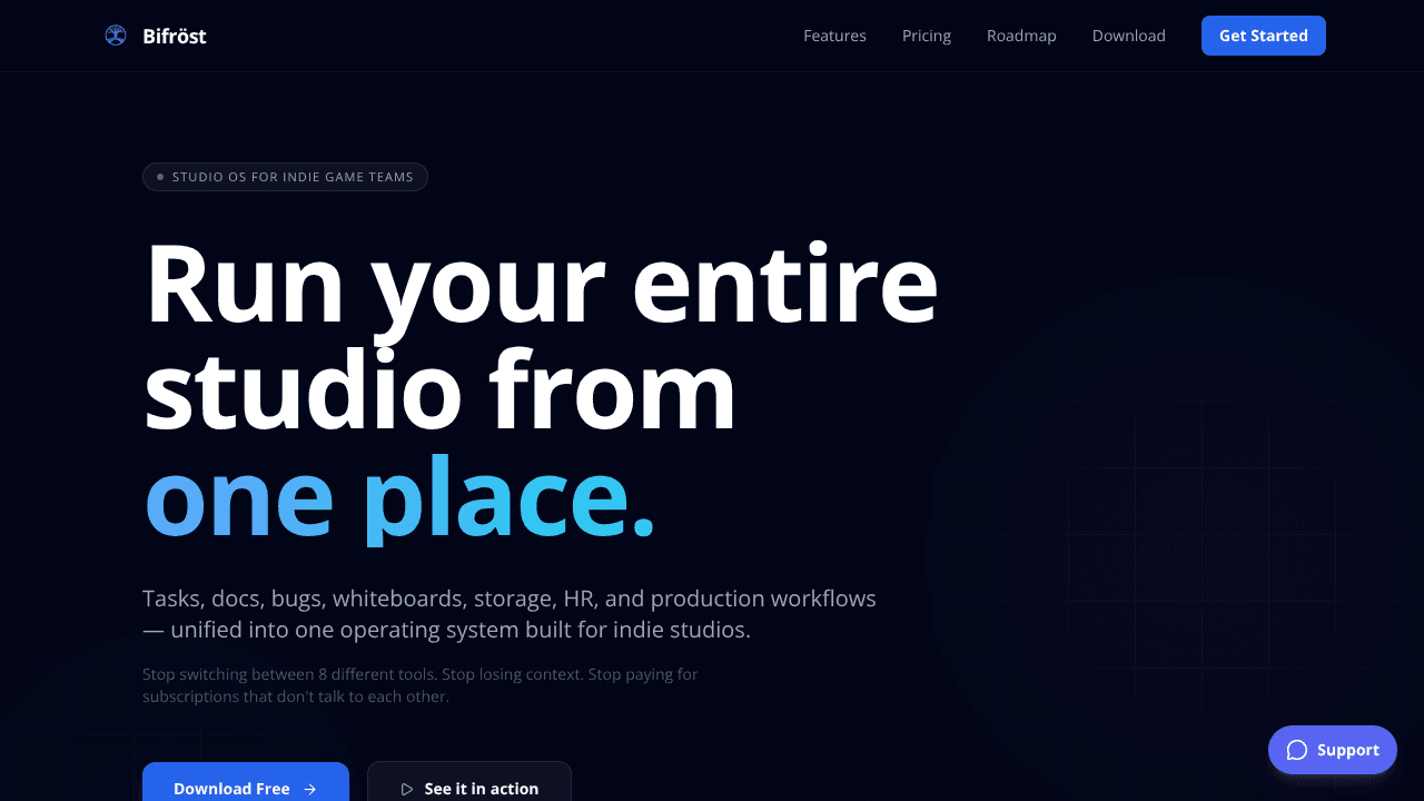 Bifröst Suite website screenshot