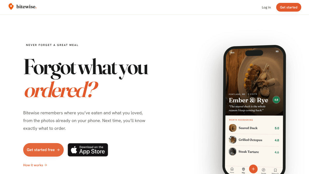 Bitewise website screenshot