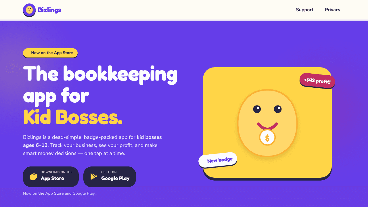 Bizlings  website screenshot