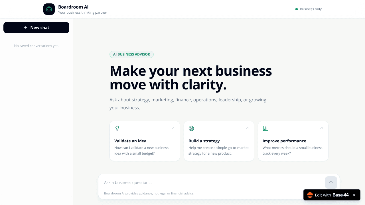 BizWiz Ai  website screenshot