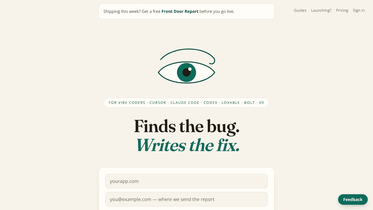 Blinkof.ai website screenshot