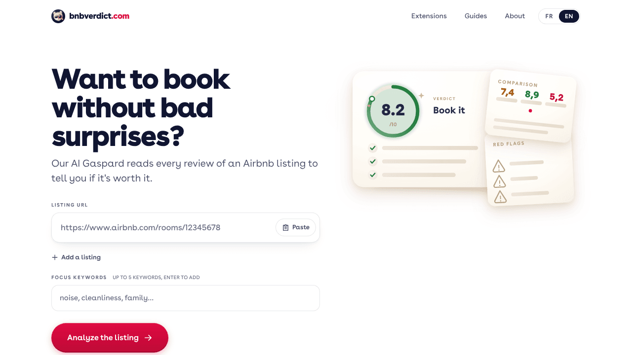 Bnb Verdict website screenshot