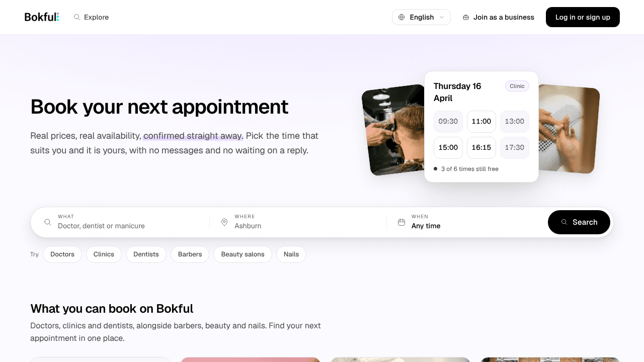 Bokful website screenshot