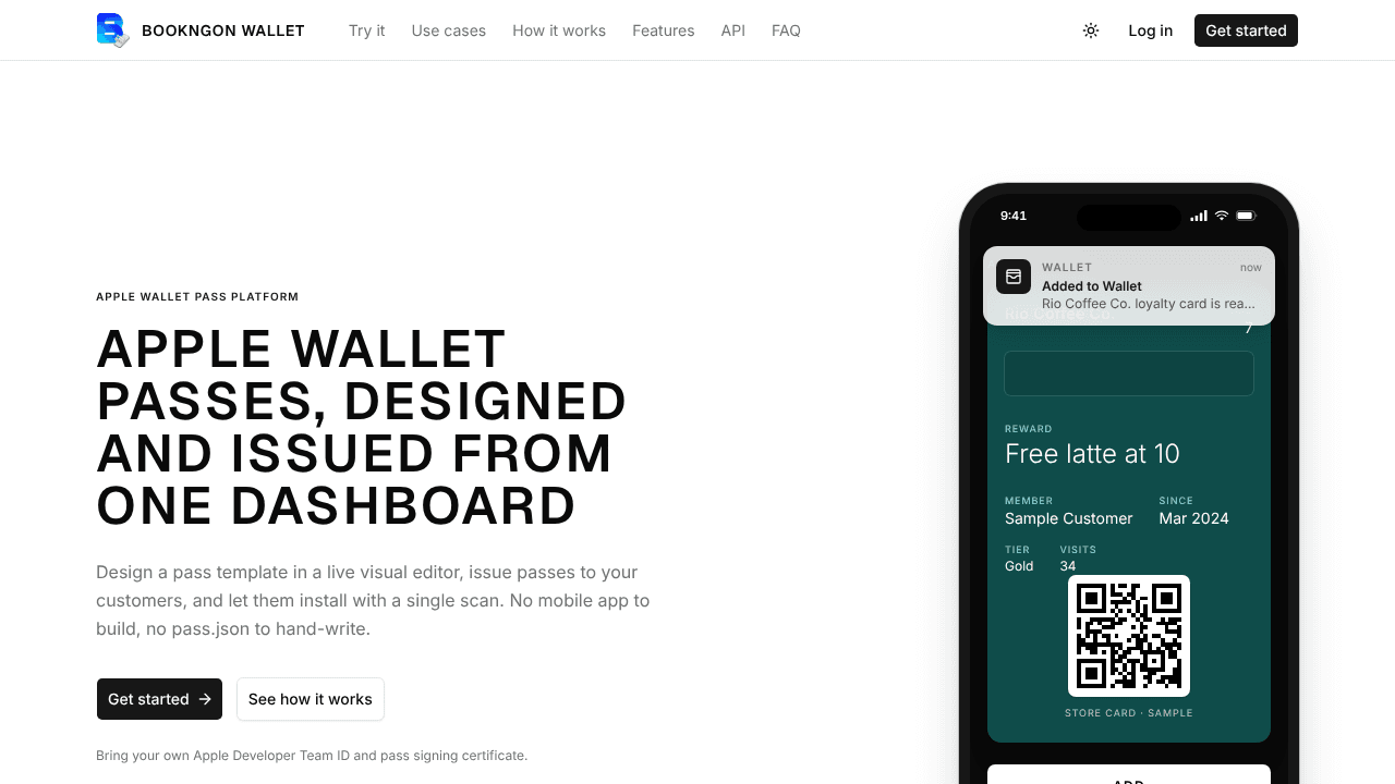 BookNgon Wallet website screenshot
