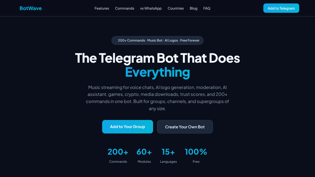 Botwave website screenshot