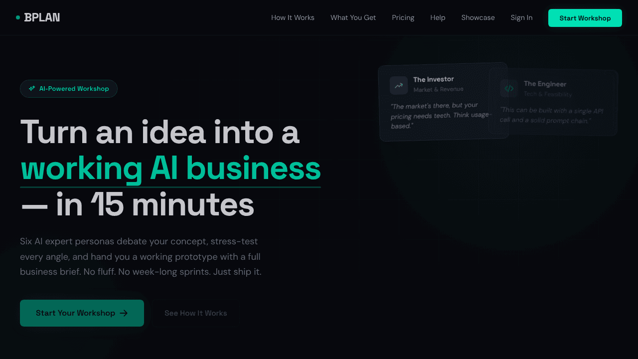 BPLAN website screenshot