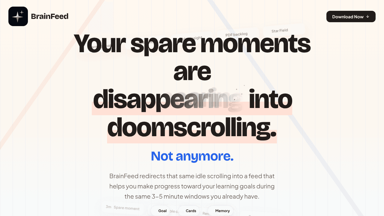 BrainFeed website screenshot