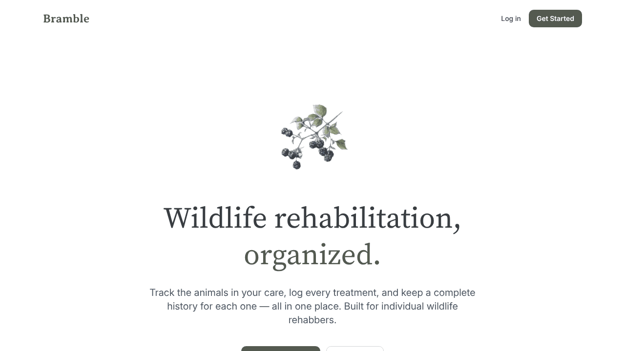 Bramble website screenshot