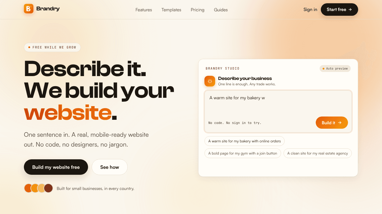 Brandry website screenshot