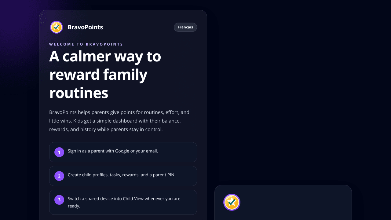BravoPoints website screenshot