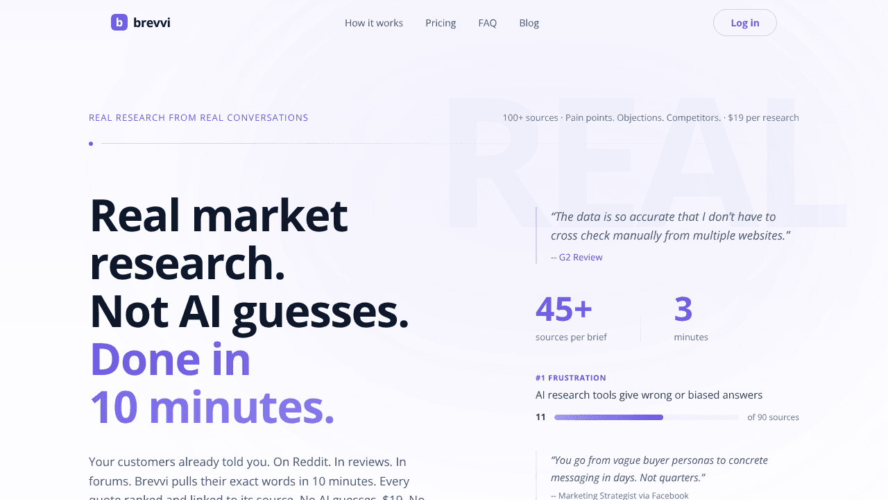 Brevvi website screenshot
