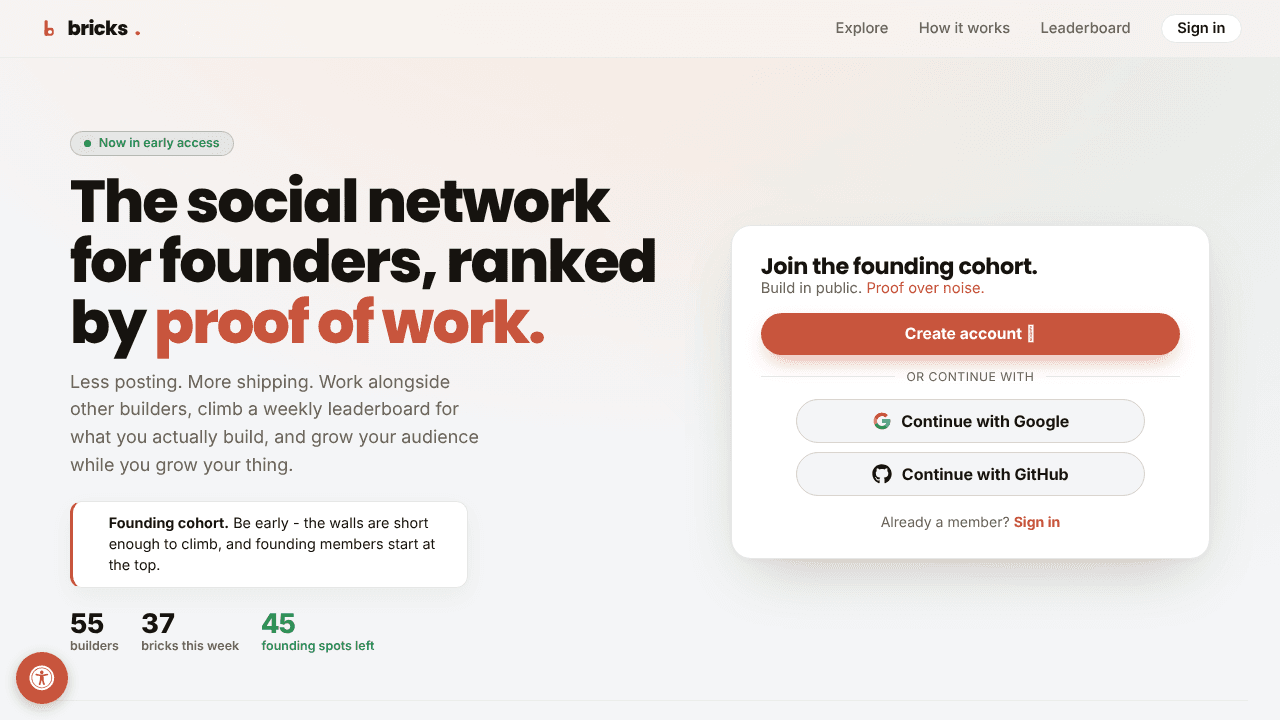 bricks website screenshot