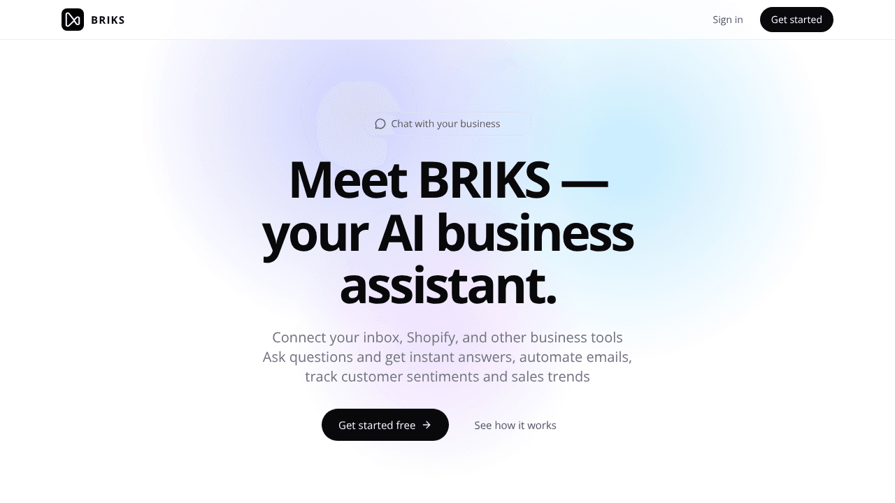 BRIKS website screenshot