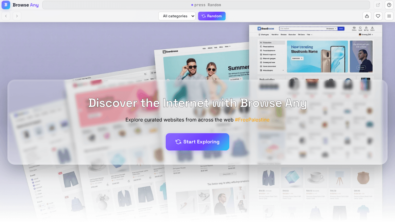 Browse Any website screenshot