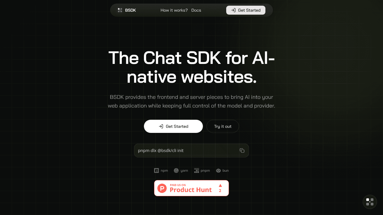 BSDK website screenshot