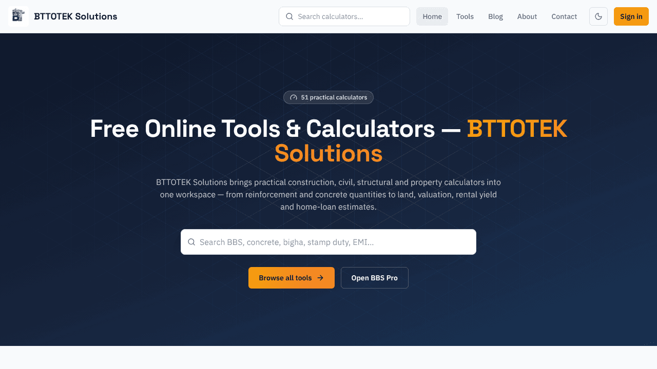 BTTOTEK Solutions website screenshot