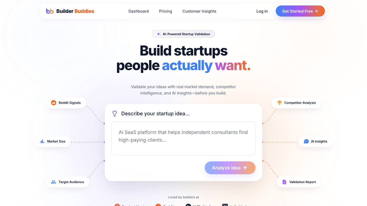 Builder Buddies website screenshot
