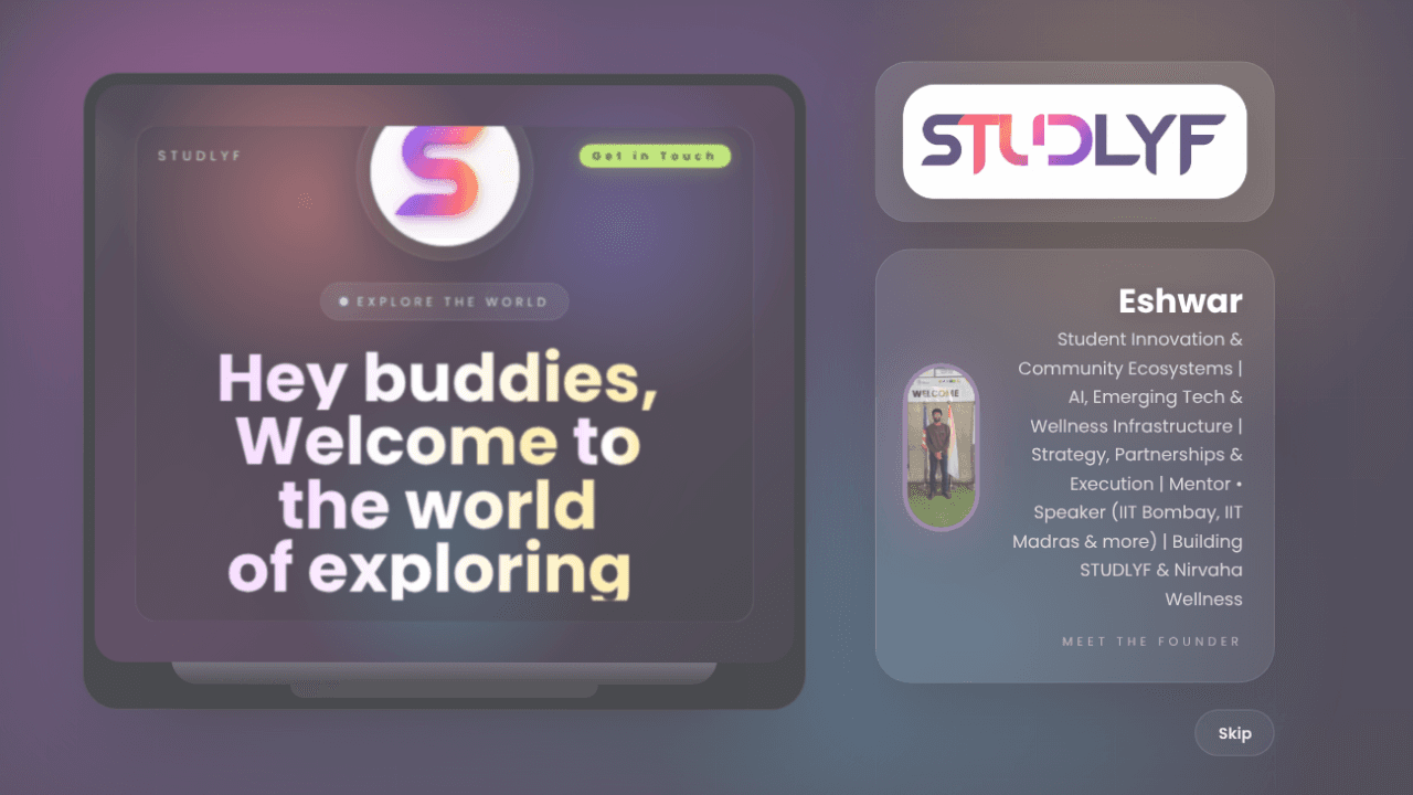 Building the Student Internet website screenshot