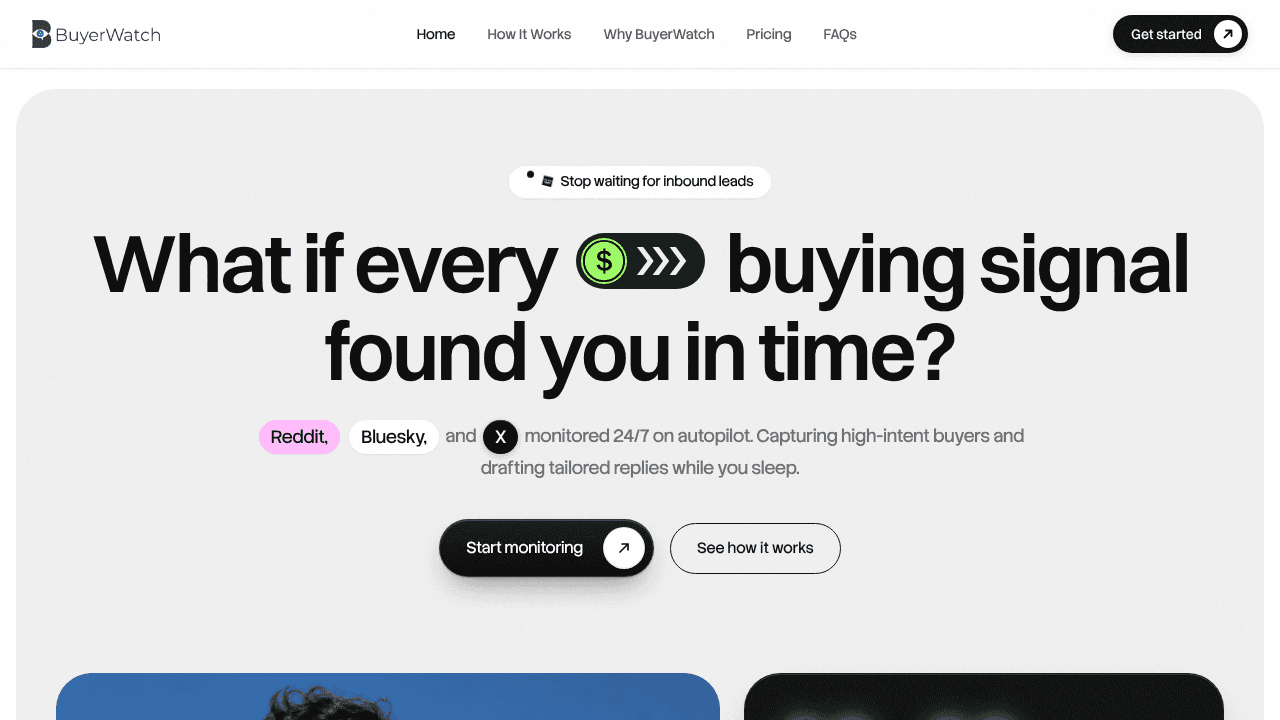 BuyerWatch website screenshot