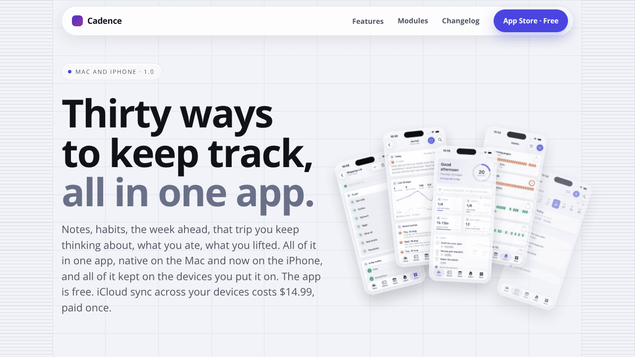 Cadence website screenshot