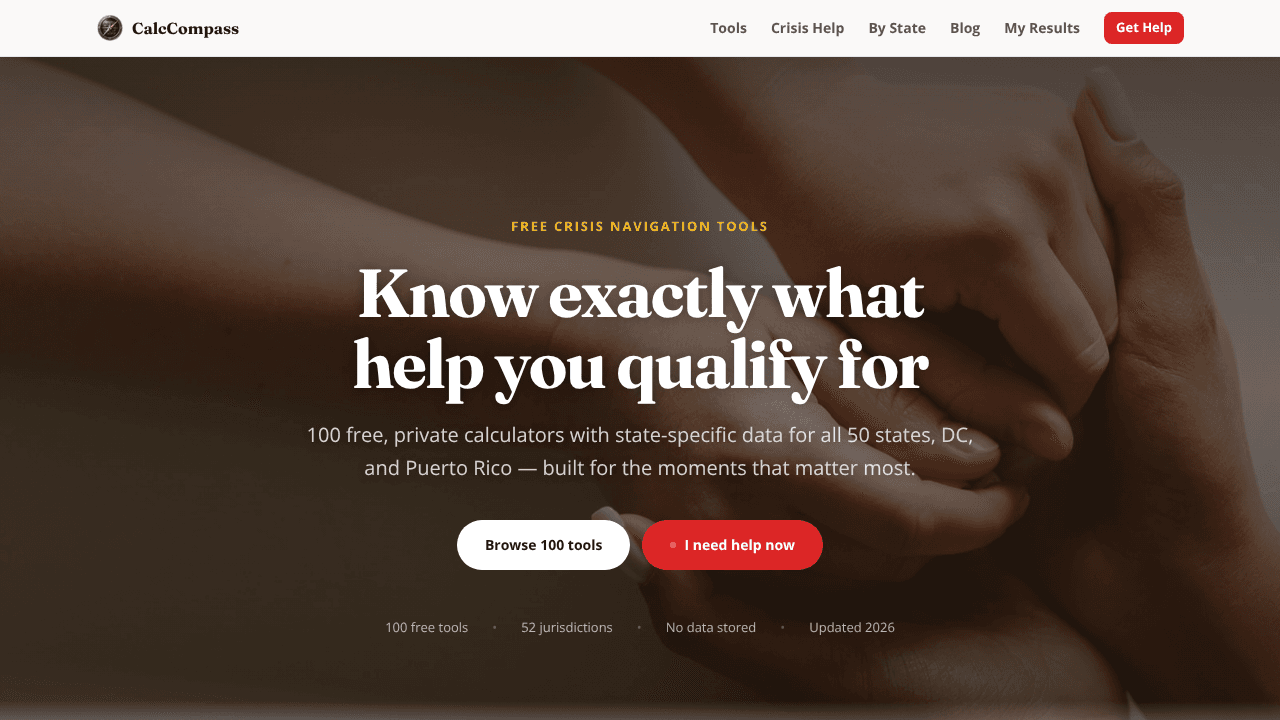 CalcCompass website screenshot
